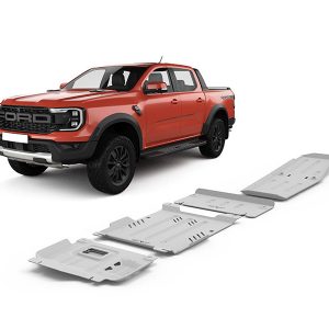 Kit completo protecciones RIVAL aluminio 6mm Ford Ranger Raptor 2023+ (4 piezas)