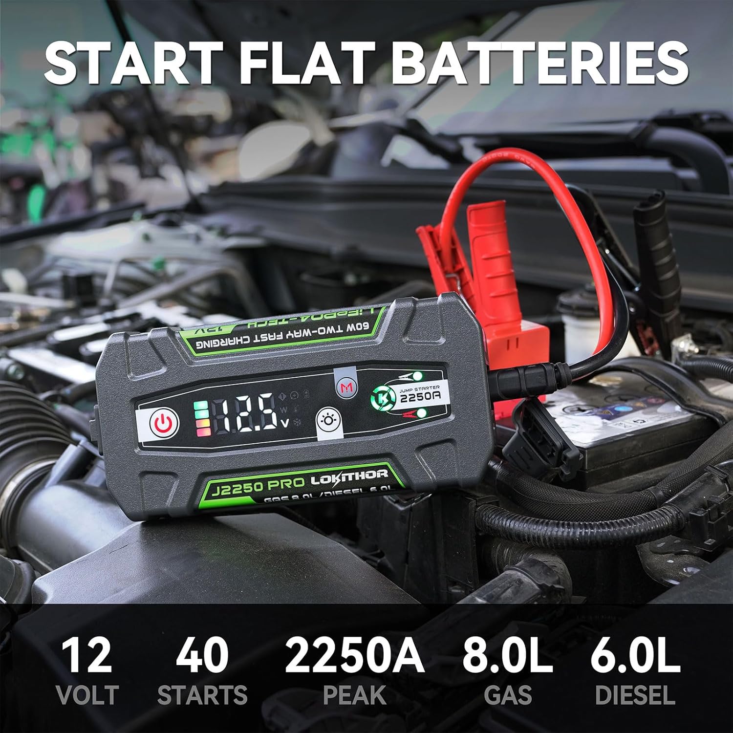 Arrancador Portátil J2250: Potencia y Seguridad en tu Vehículo - Imagen 2